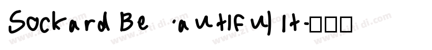 Sockard Beautiful It字体转换